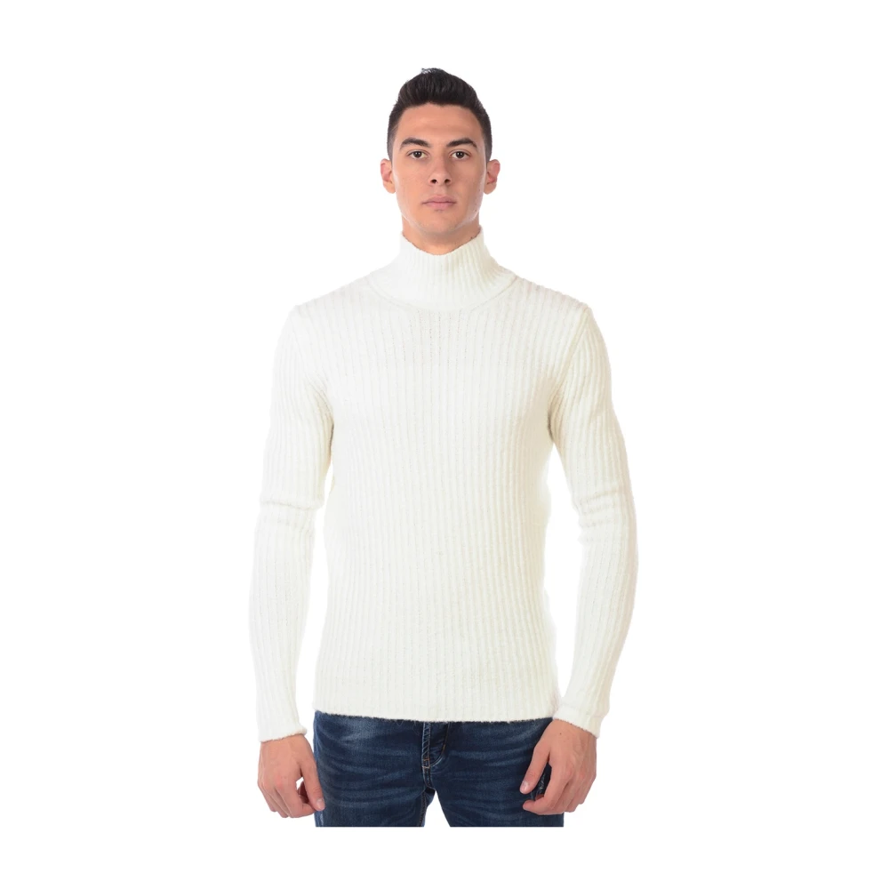 Daniele Alessandrini Fietser Sweater Pullover White Heren
