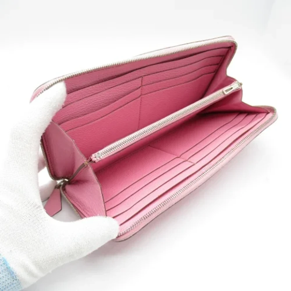 Hermès Vintage Pre-owned Leather wallets Pink Dames