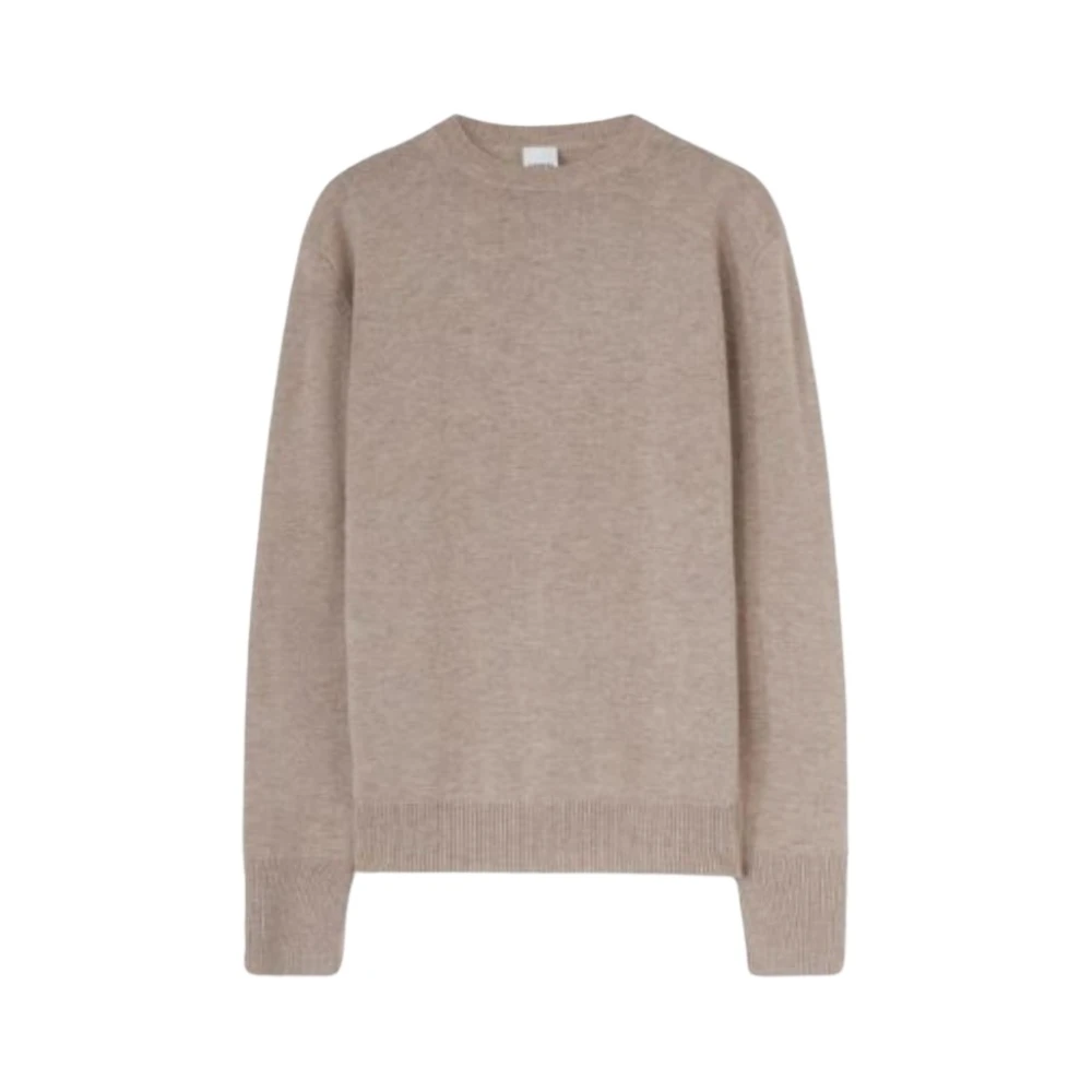 Aspesi Super Geelong Wool Crewneck Sweater Beige Heren