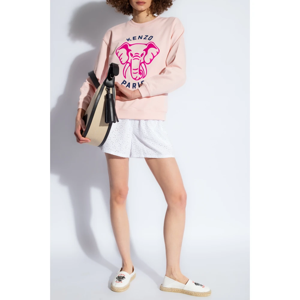 Kenzo Sweatshirt met logo Pink Dames