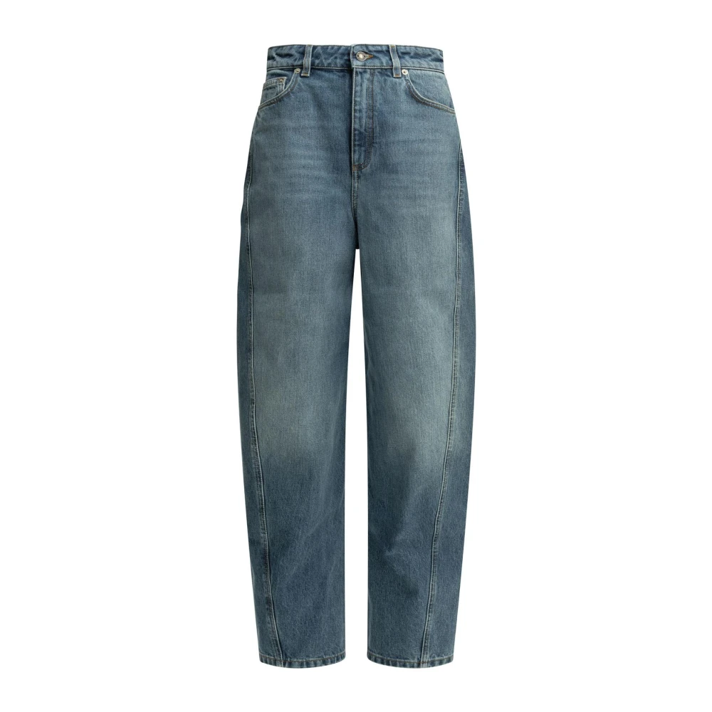 Givenchy Blue Cotton Relaxed Fit Jeans - 27 - Image 4