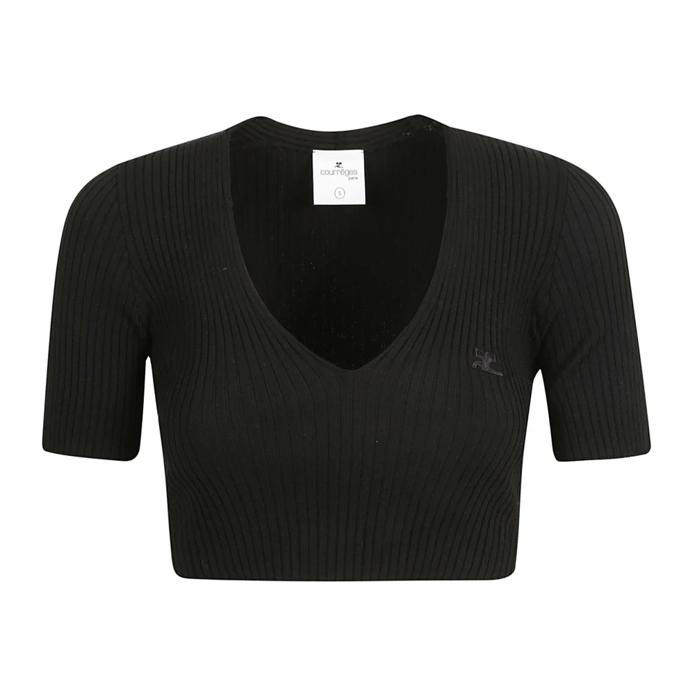 Courrèges Zwarte Sweatshirt Damesmode Black Dames