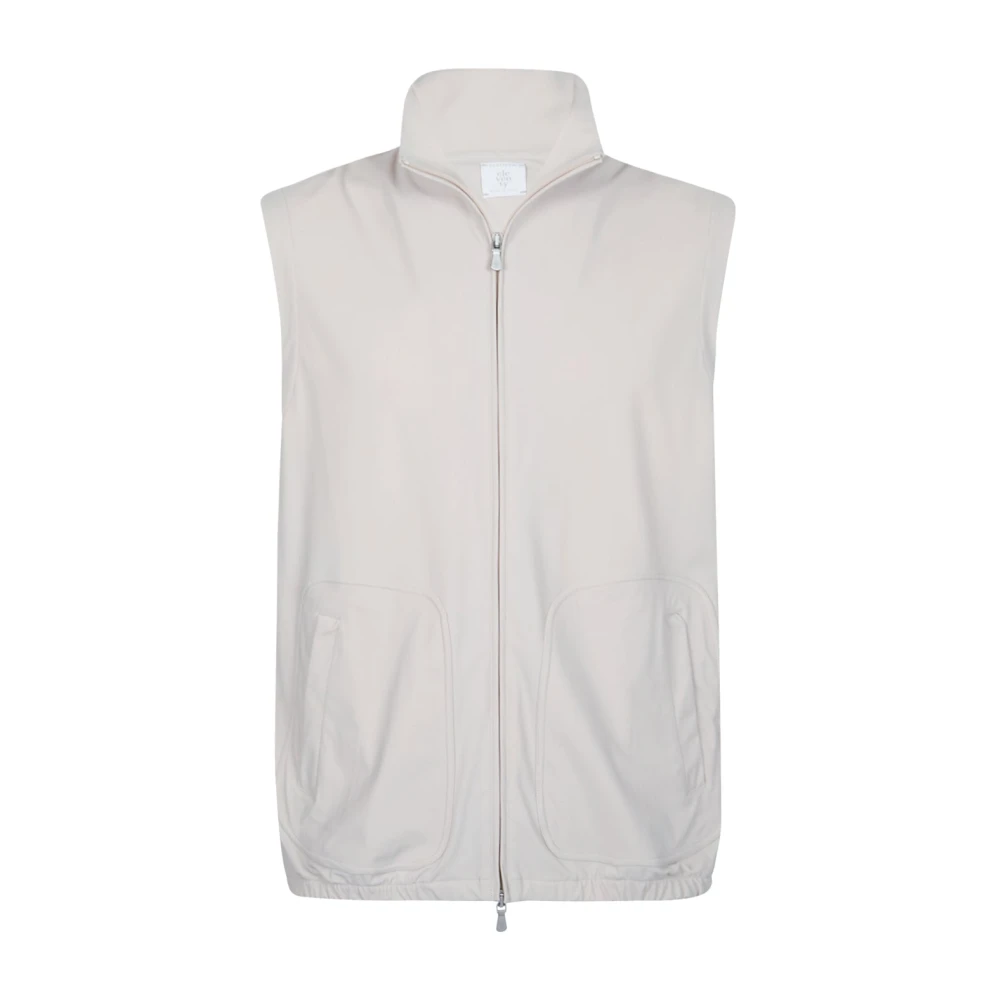 Eleventy Beige Gilet Full Zip