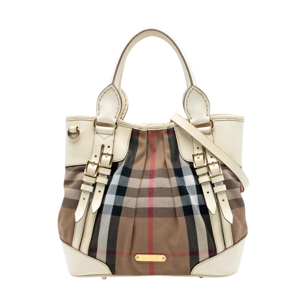 Burberry Vintage Women's Brown Vintage Handbags, One Size, Pre-Owned Carryall Tote Bag