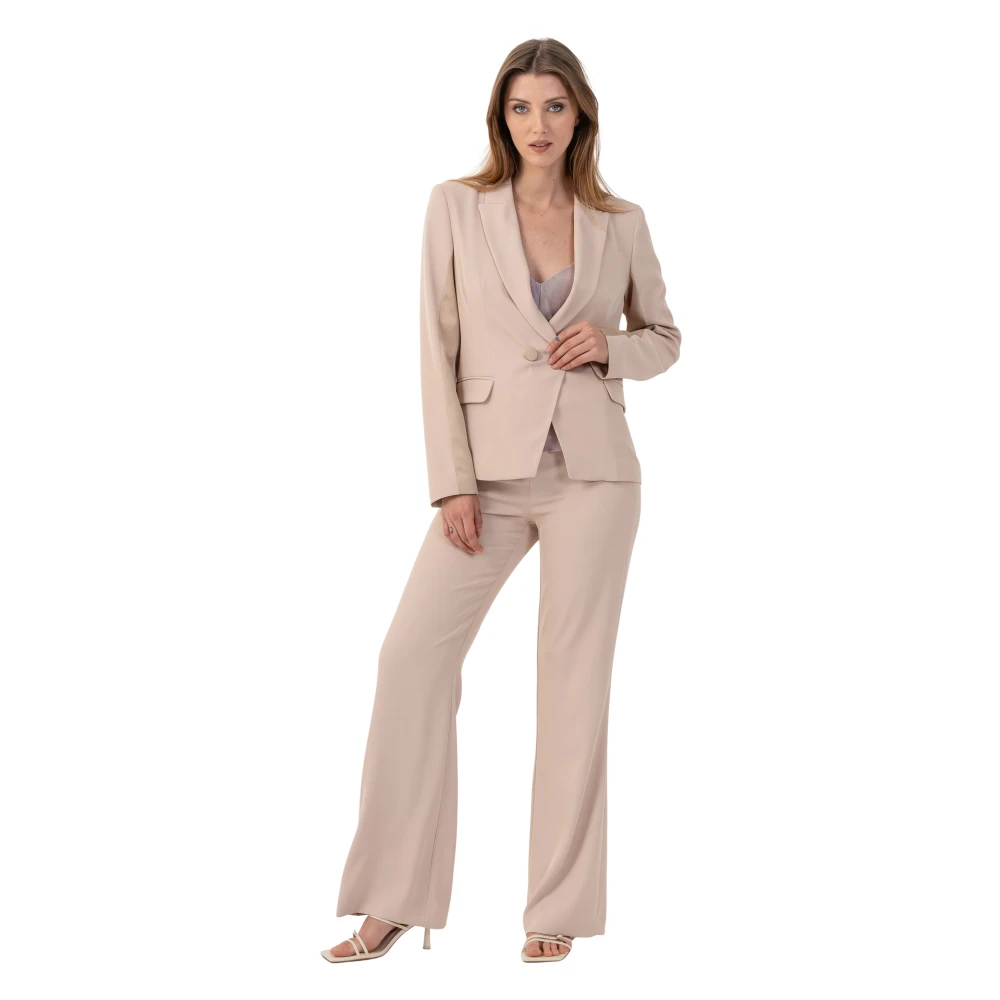 Kocca Beige Chic Waist Length Blazer Style Jacket - Female - Blazers - L - Jackets