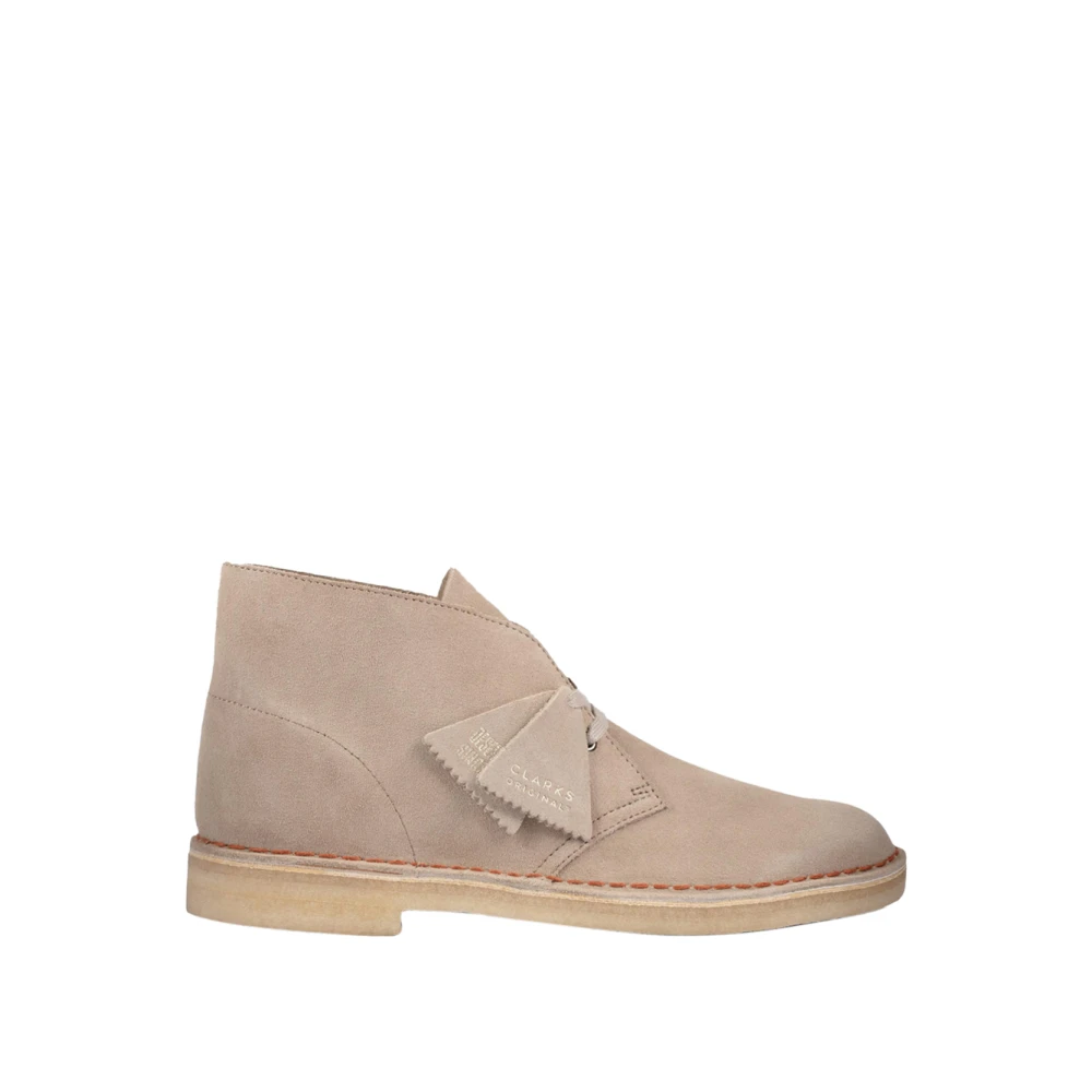 Clarks Men's Beige Lace-Up Boots, 12 Uk, Desert Boot