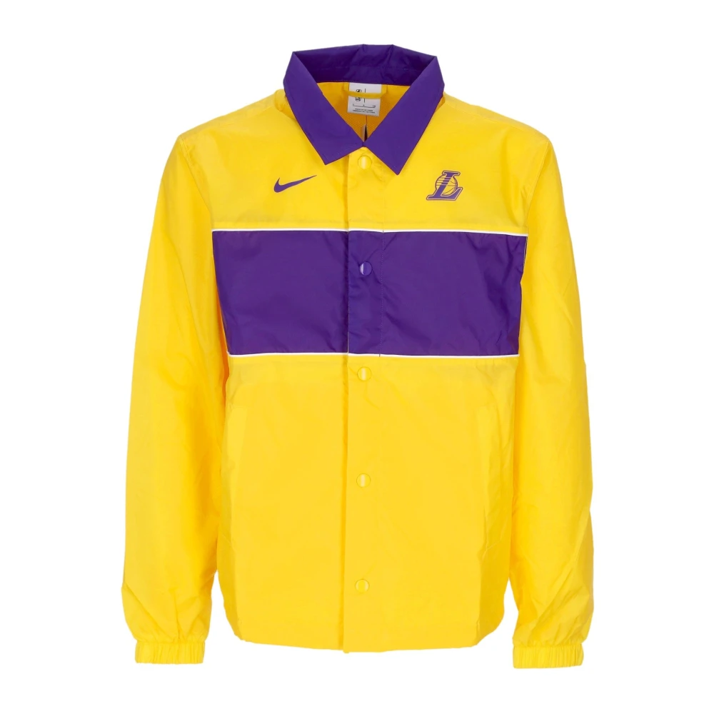 Nike Yellow Training Jackets, Male, Xs, Los Angeles Lakers Lightweight Coach Jacket