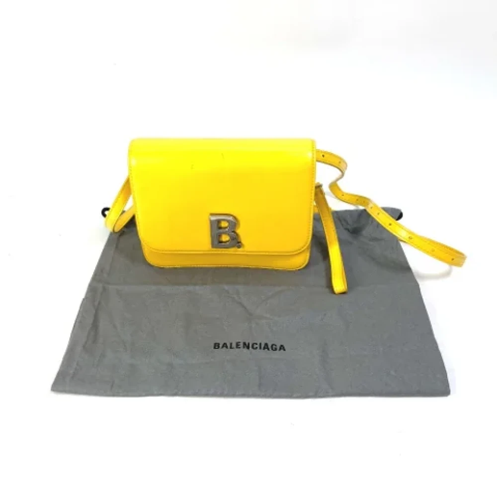 Balenciaga Vintage Pre-owned Leather shoulder-bags Yellow Dames