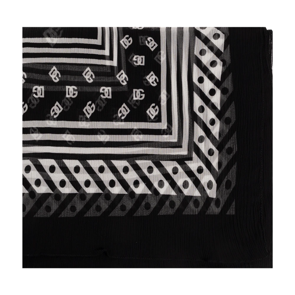 Dolce & Gabbana Zijden sjaal Black Dames