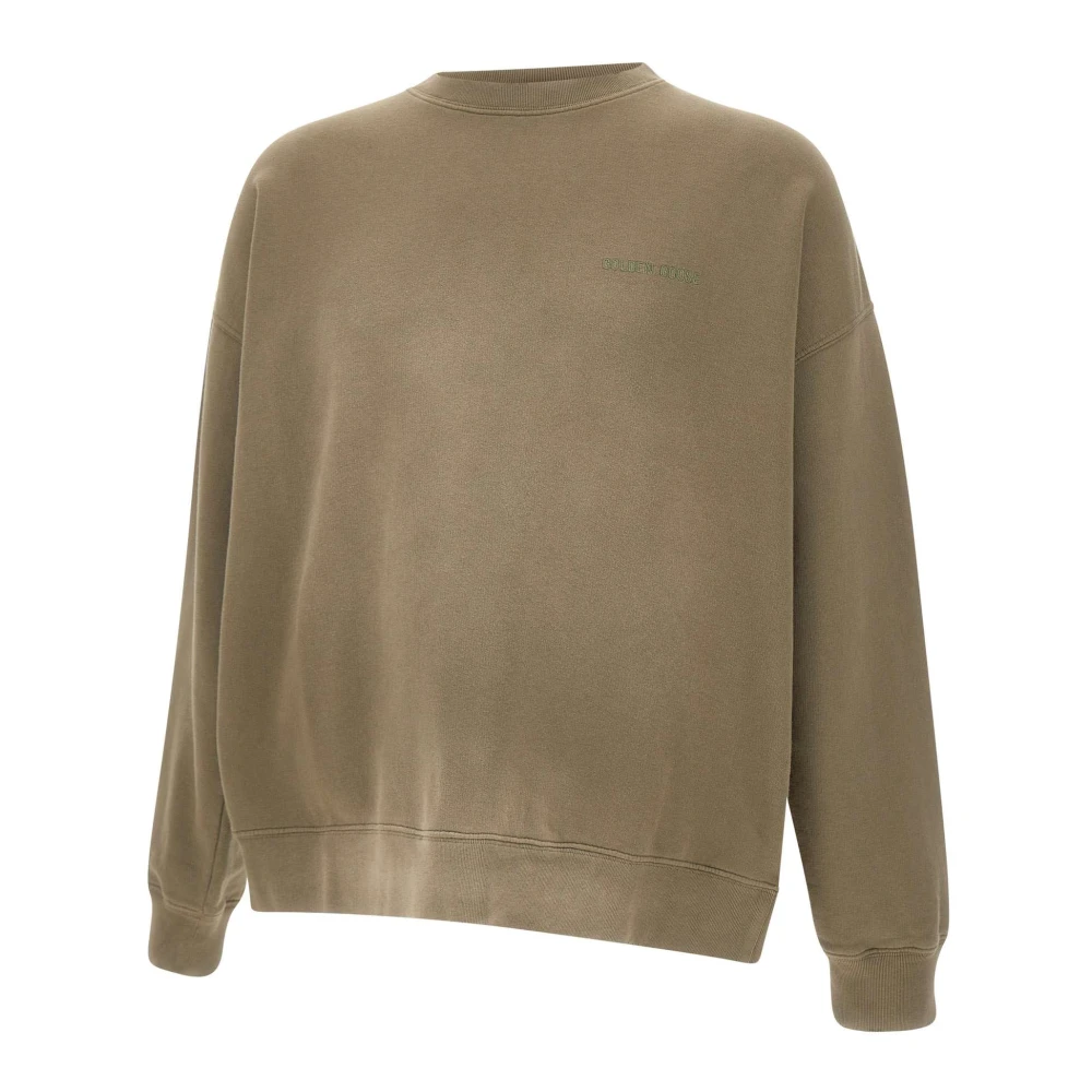 Golden Goose , Sweatshirts, Male, Green, L, Crew Neck Sweatshirt