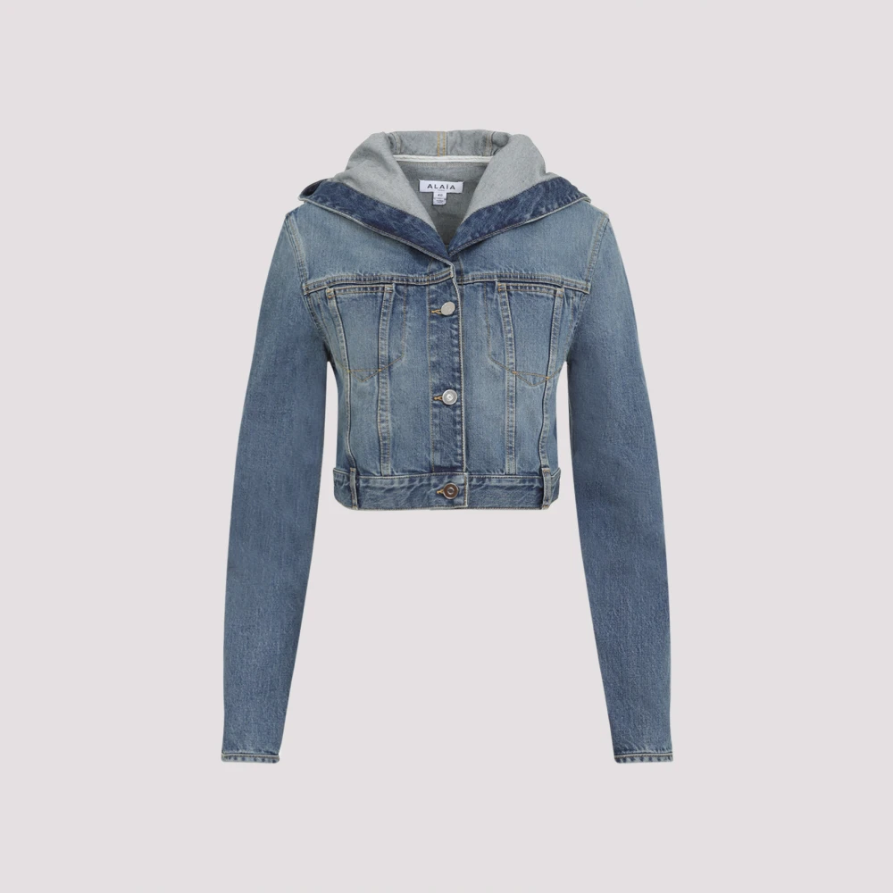 Alaïa Blauwe Jas voor Vrouwen Blue Dames