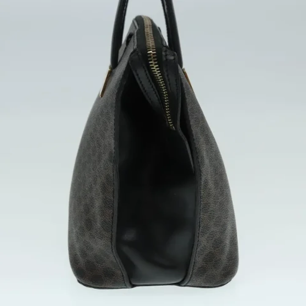 Celine Vintage Pre-owned Canvas handbags Black Dames