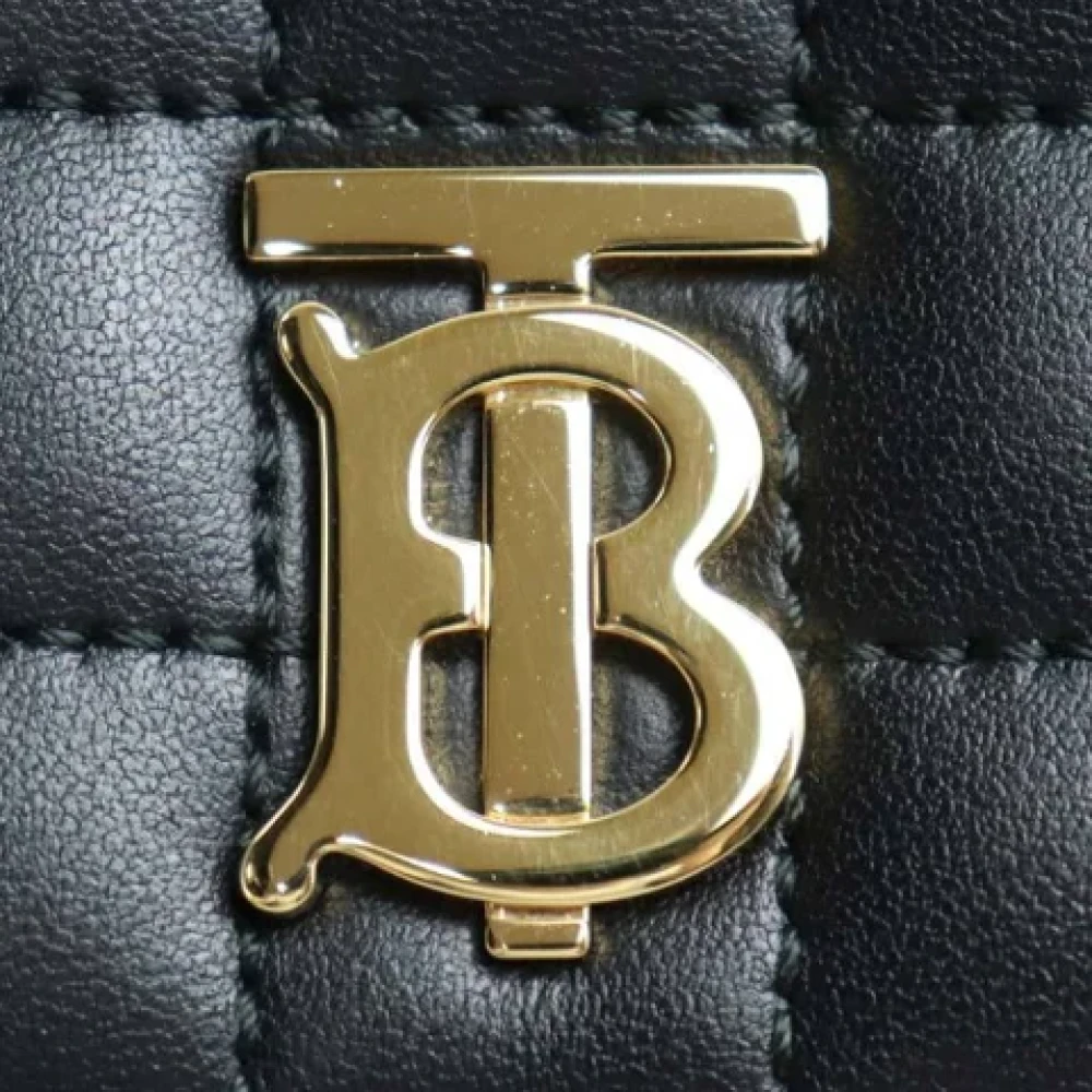 Burberry Vintage Pre-owned Leather shoulder-bags Black Dames