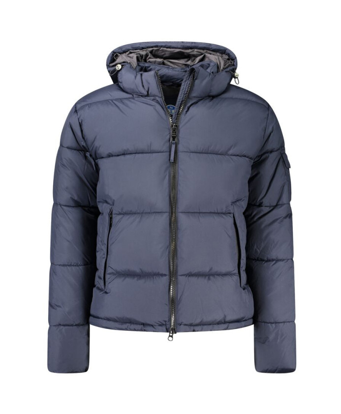 veste-en-polyester-bleue