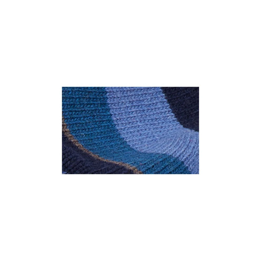 Gallo Blauwe damesmuts en baret met veelkleurige strepen Multicolor Dames
