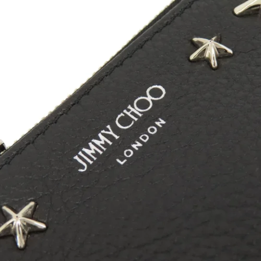 Jimmy Choo Pre-owned Leather wallets Black Dames