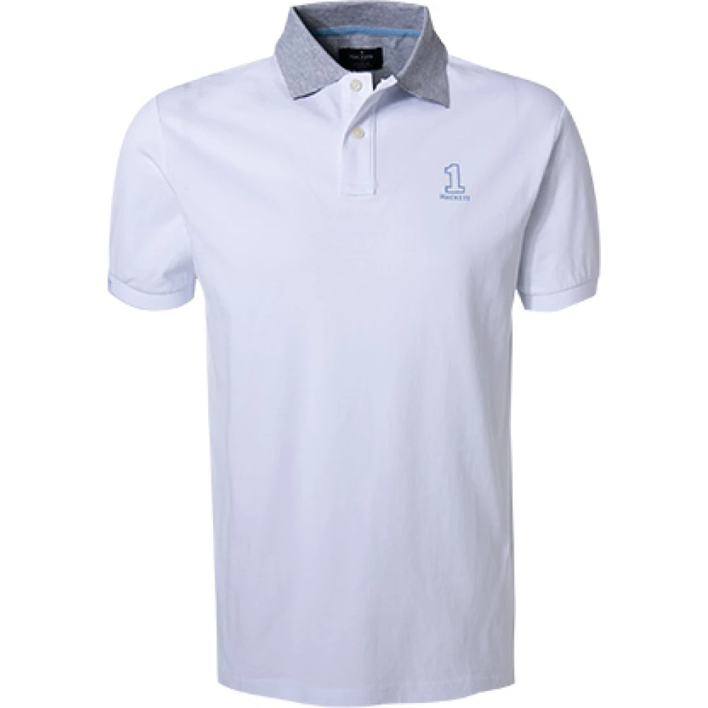 Hackett Klassieke Nummer Polo Shirt Blue Heren