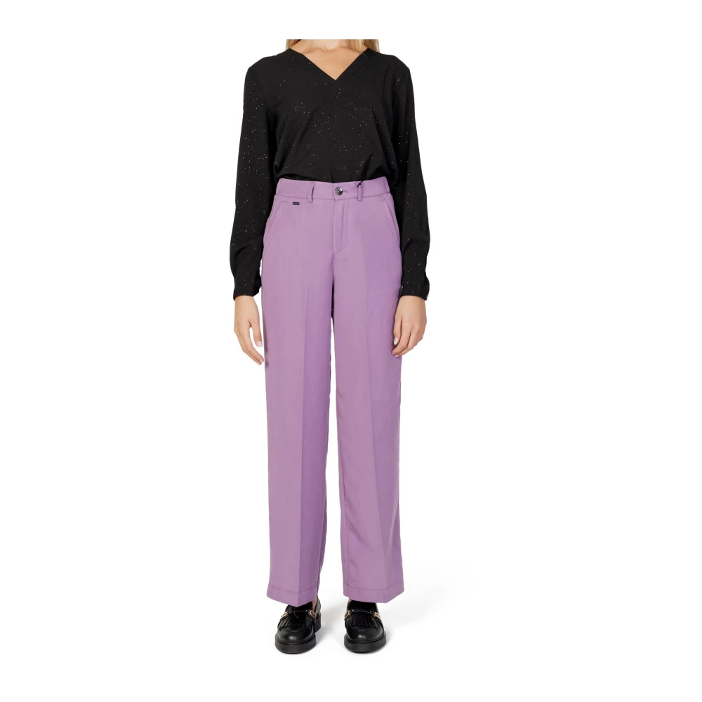 Street One Paarse Moderne Wijde Broek Purple Dames