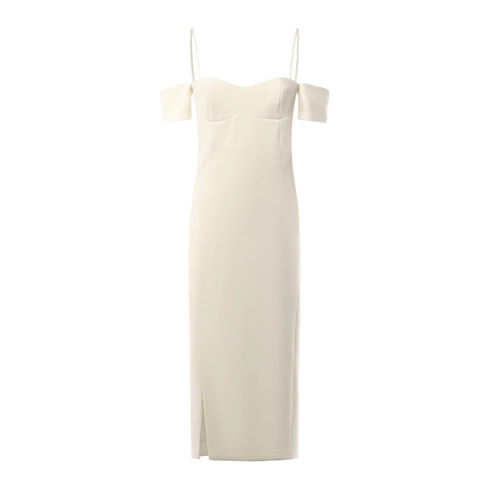 Pinko Women's White Gameboy Abito Doppia Tela Tecn