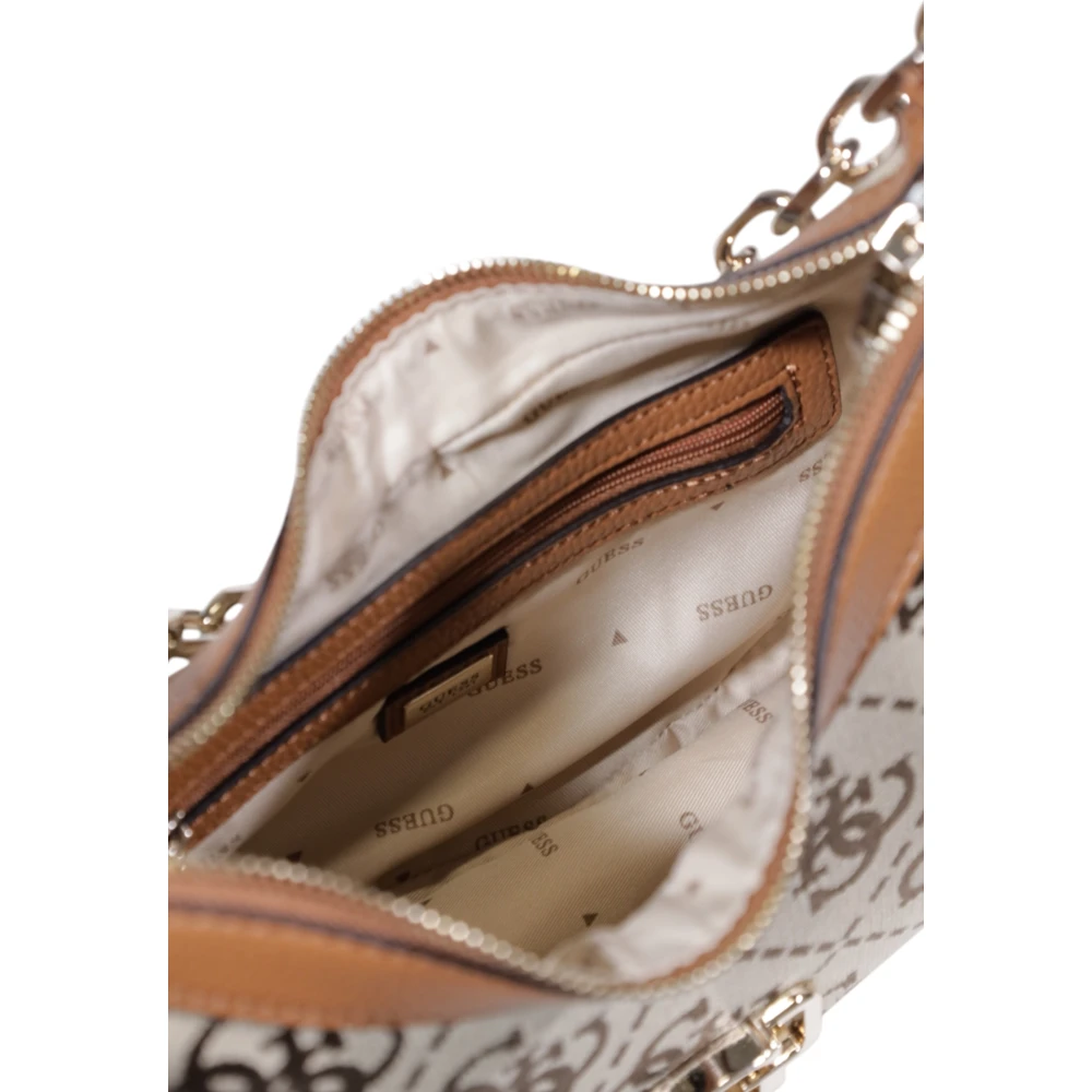 Guess Elegante Hobo Schoudertas voor Vrouwen Beige Dames
