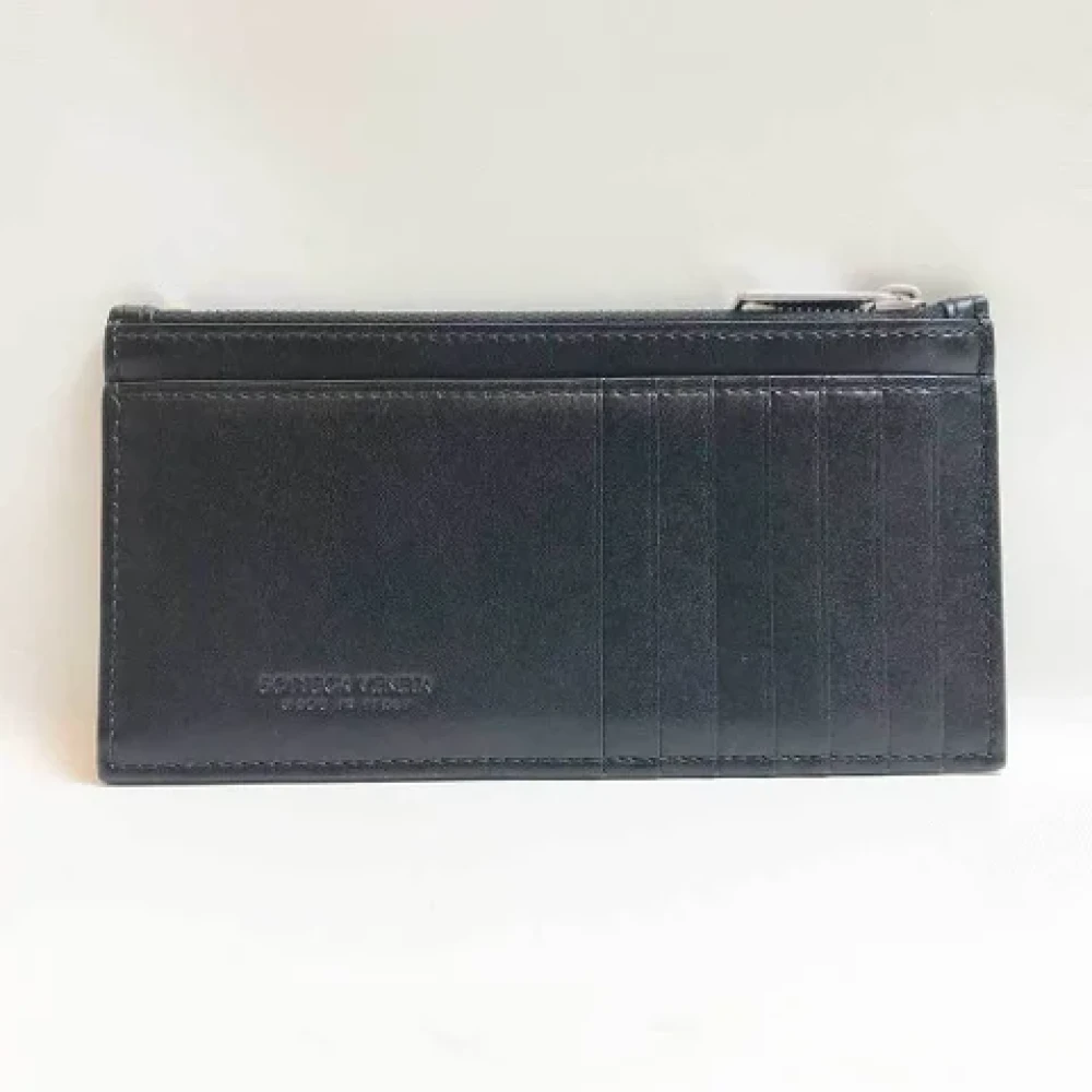 Bottega Veneta Vintage Pre-owned Leather wallets Black Dames