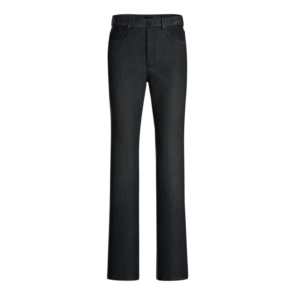 Emme DI Marella Stijlvolle Broek met 100% Samenstelling Black Dames