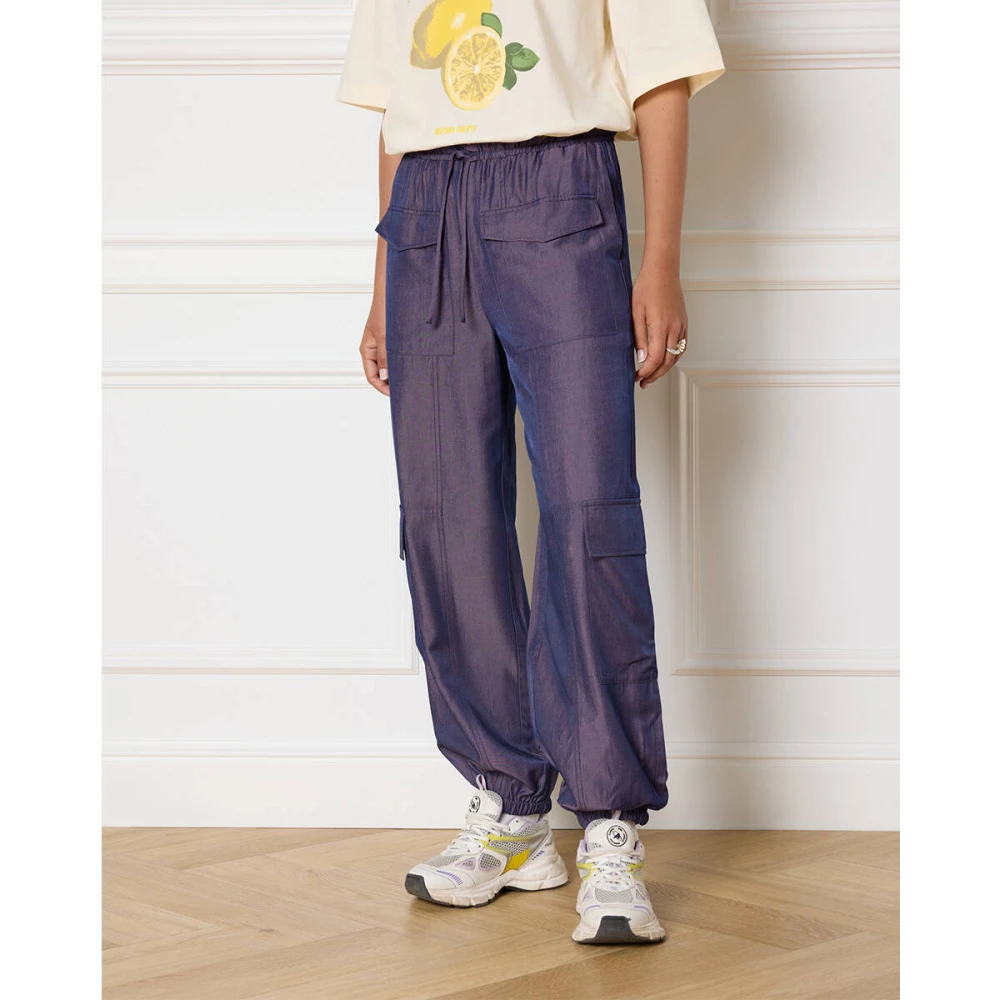 Refined Department Stijlvolle Vikki Broek Purple Dames