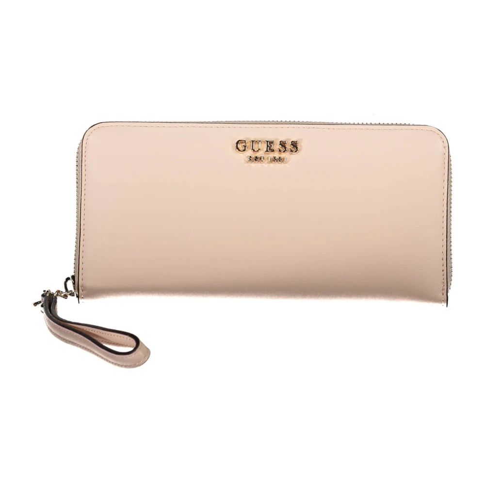 Guess Roze Damesportemonnee met Ritssluiting Pink Dames
