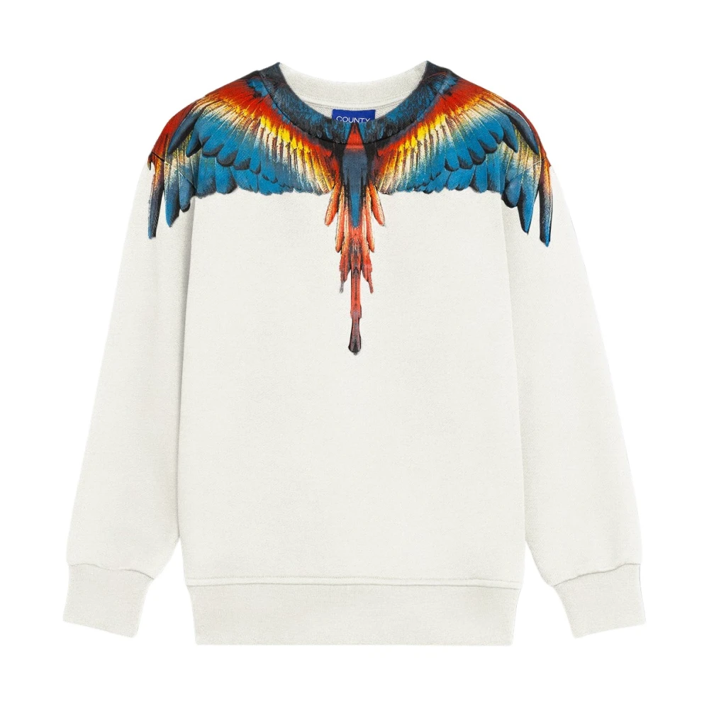 Marcelo Burlon Boys White Sweatshirt Cotone - Kids Sweatshirts - 8 Y - Kids