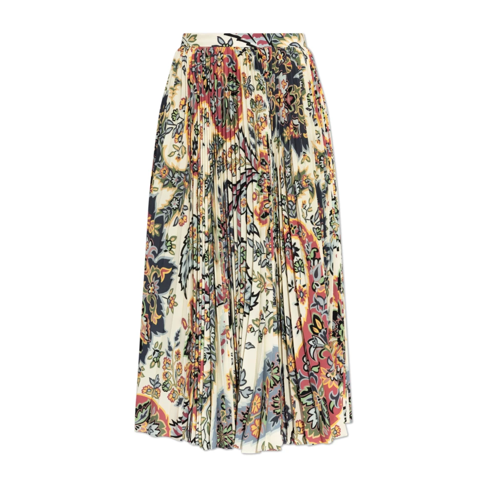 ETRO Geplooide rok met bloemenmotief Multicolor Dames