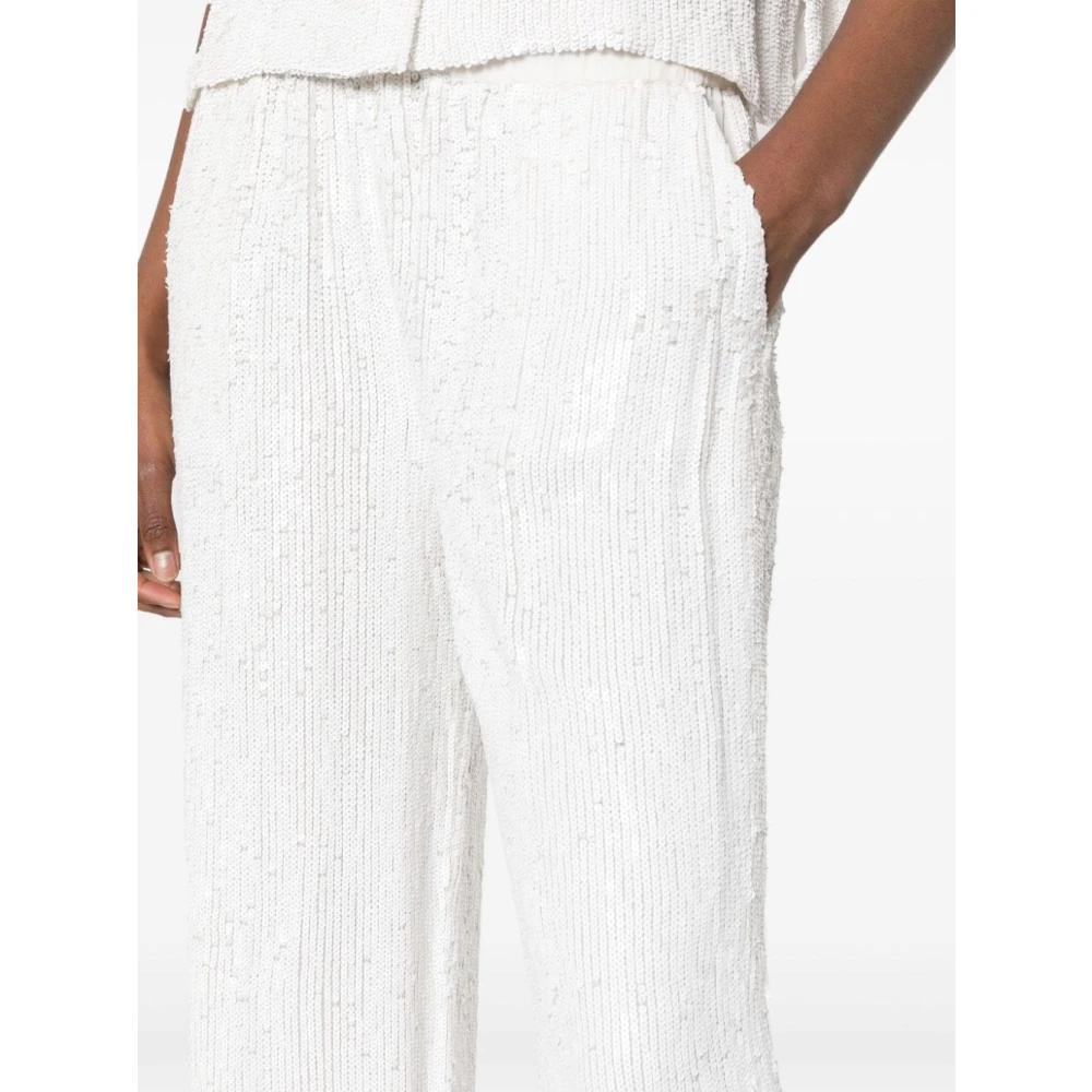 P.a.r.o.s.h. Witte broek voor vrouwen Ss24 White Dames