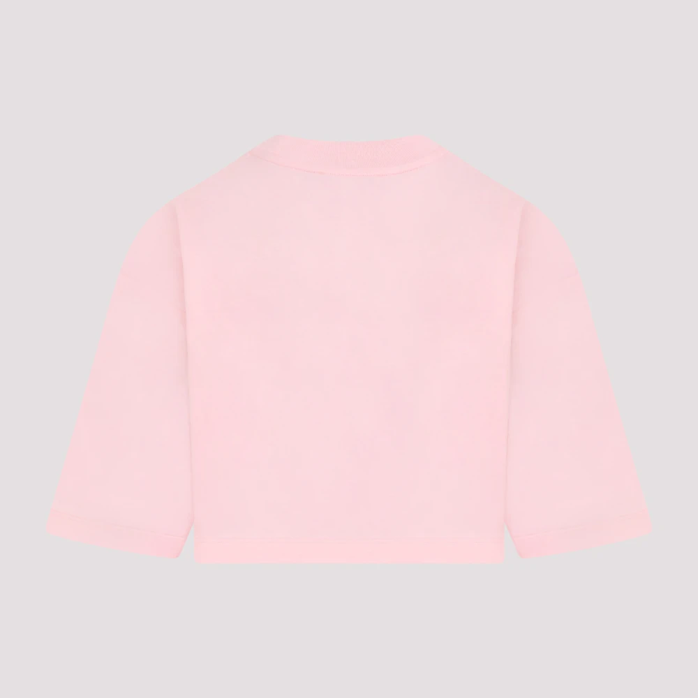 Marni Roze Katoenen Crop Shirt Pink Dames