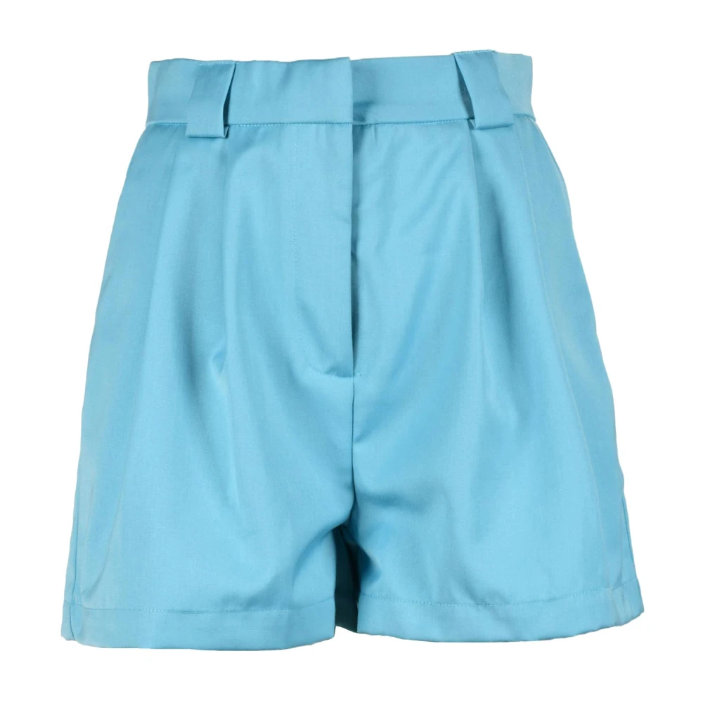 Weili Zheng Stijlvolle shorts met polyester en viscose Blue Dames