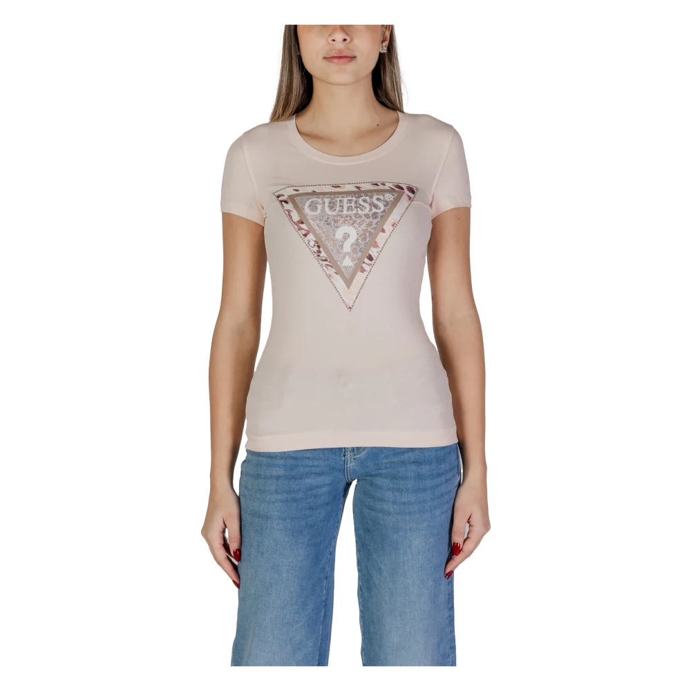 Guess - Tops > T-Shirts - Pink - Guess - Modalova