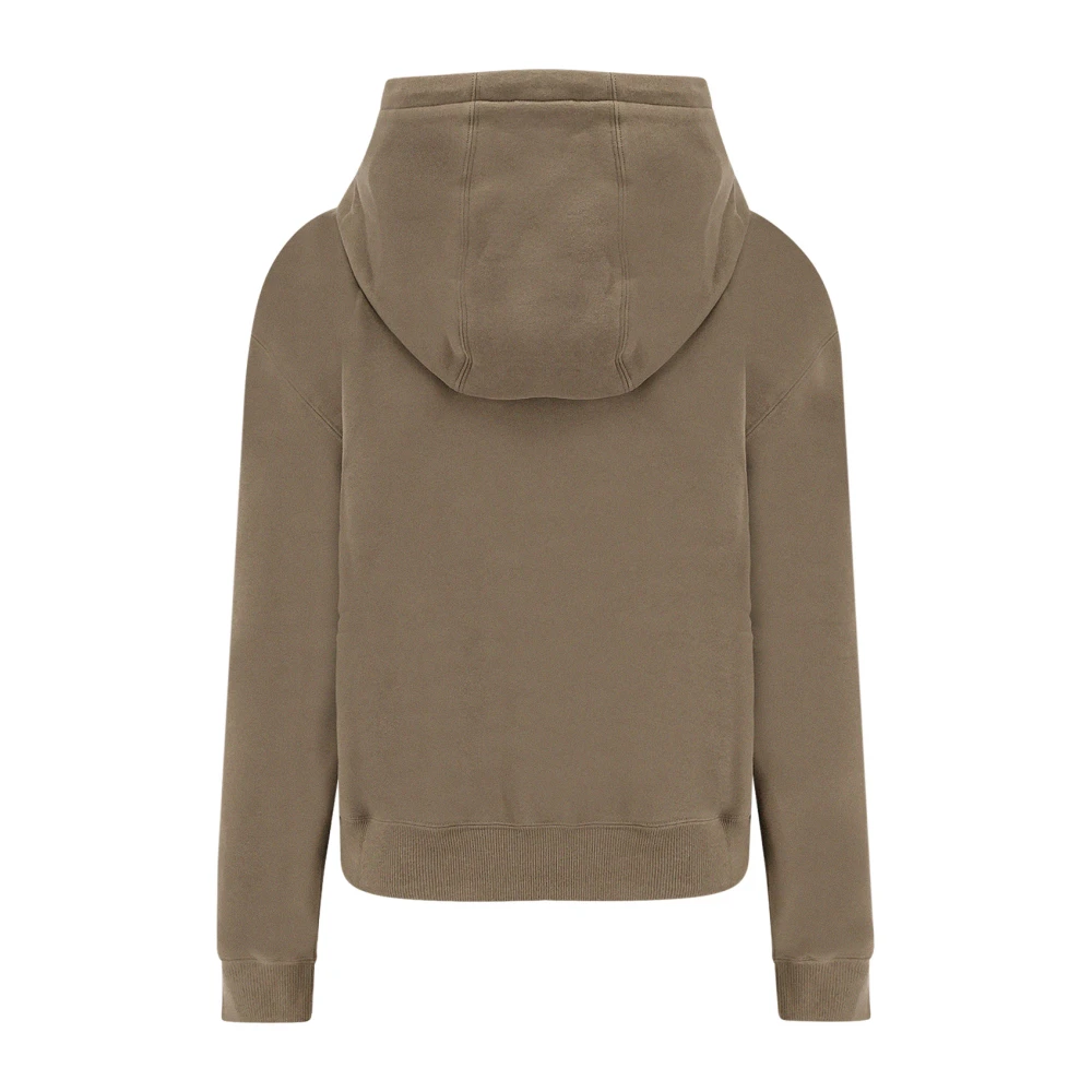 Saint Laurent Katoenen sweatshirt met logoborduursel Green Dames