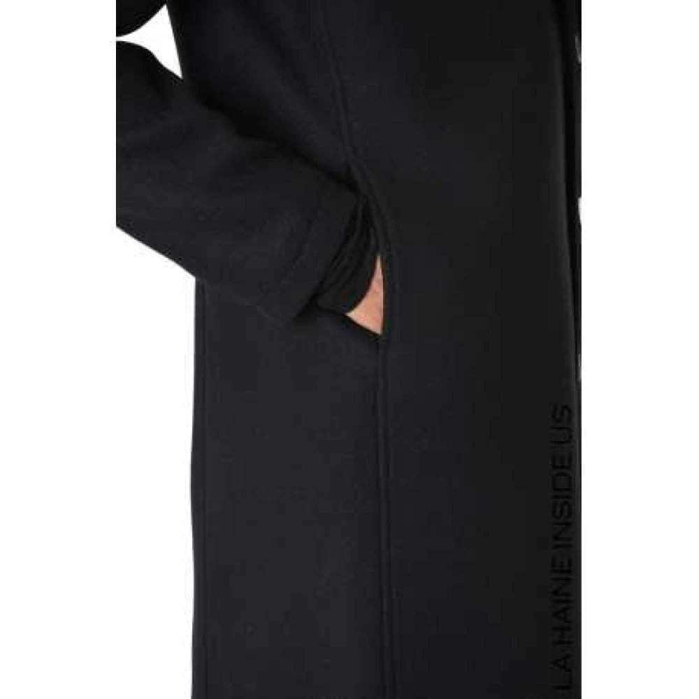 La Haine Inside Us Klassieke Zwarte Officier Kraag Jas Lm238 Black Heren