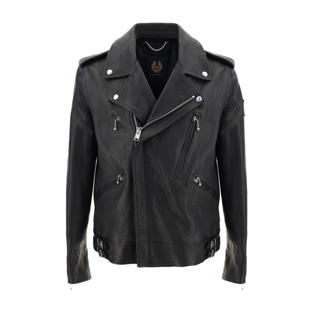 Belstaff Dubbelrijige bikerjack met ritssluiting Black Heren