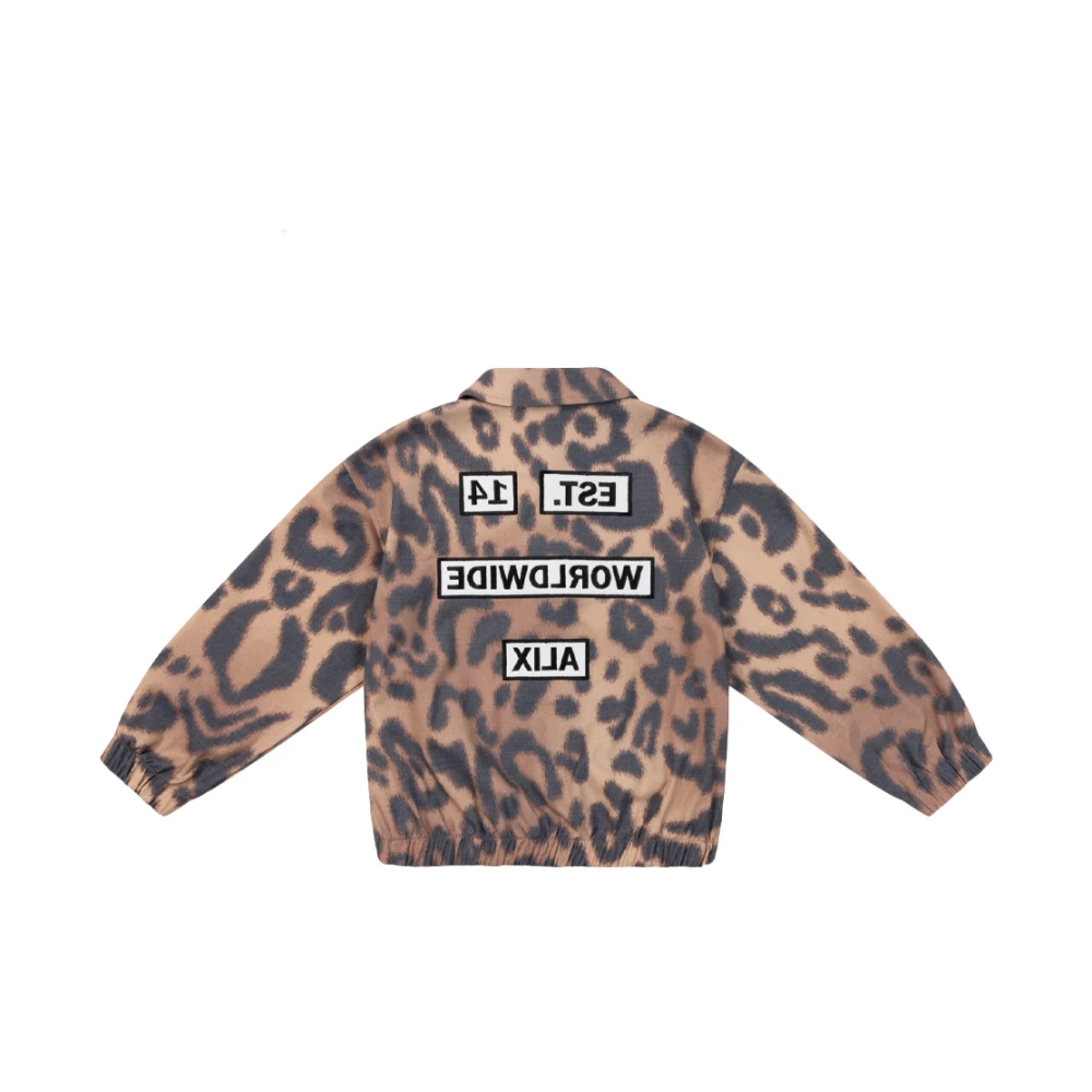 Alix The Label Kinderen Jaguar Geweven Jas Brown Dames
