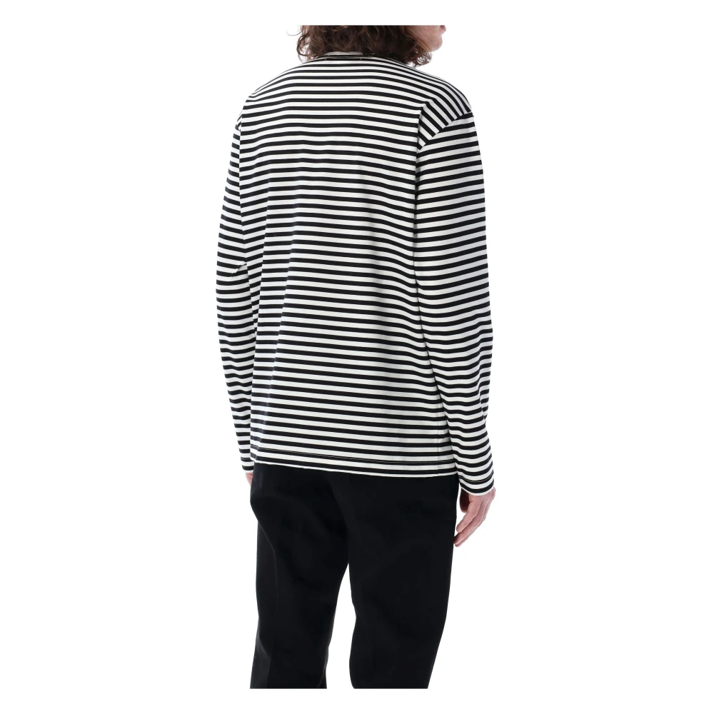 Junya Watanabe Gestreept shirt met lange mouwen Black Heren