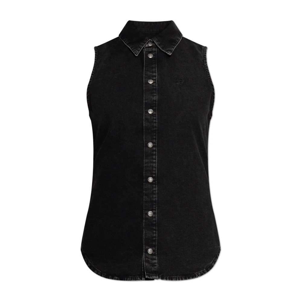 Diesel Donna Nero Camicette Xs, New,
