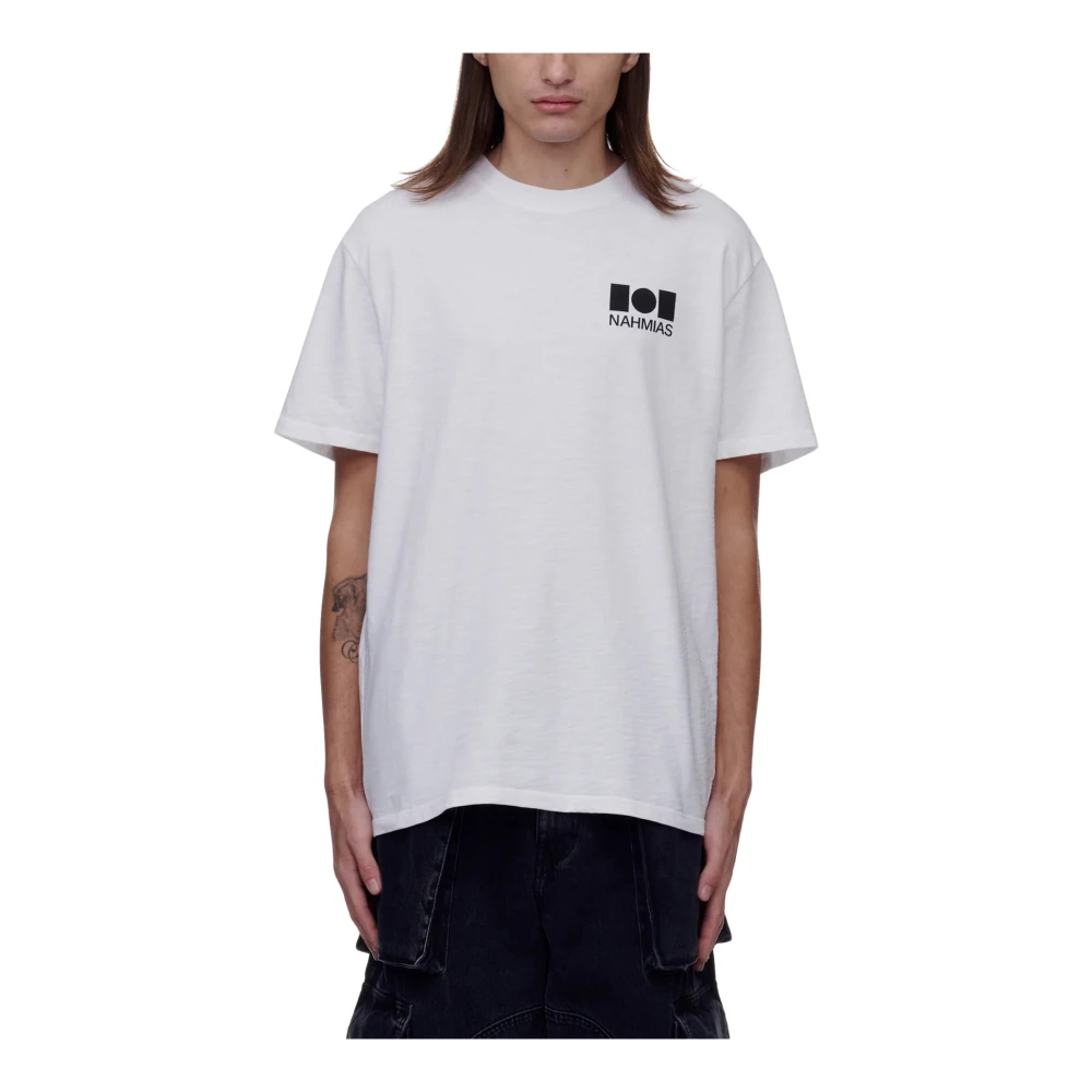 Nahmias Logo T-Shirt White Heren