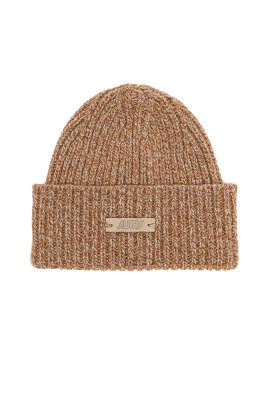 casque-en-laine-marron
