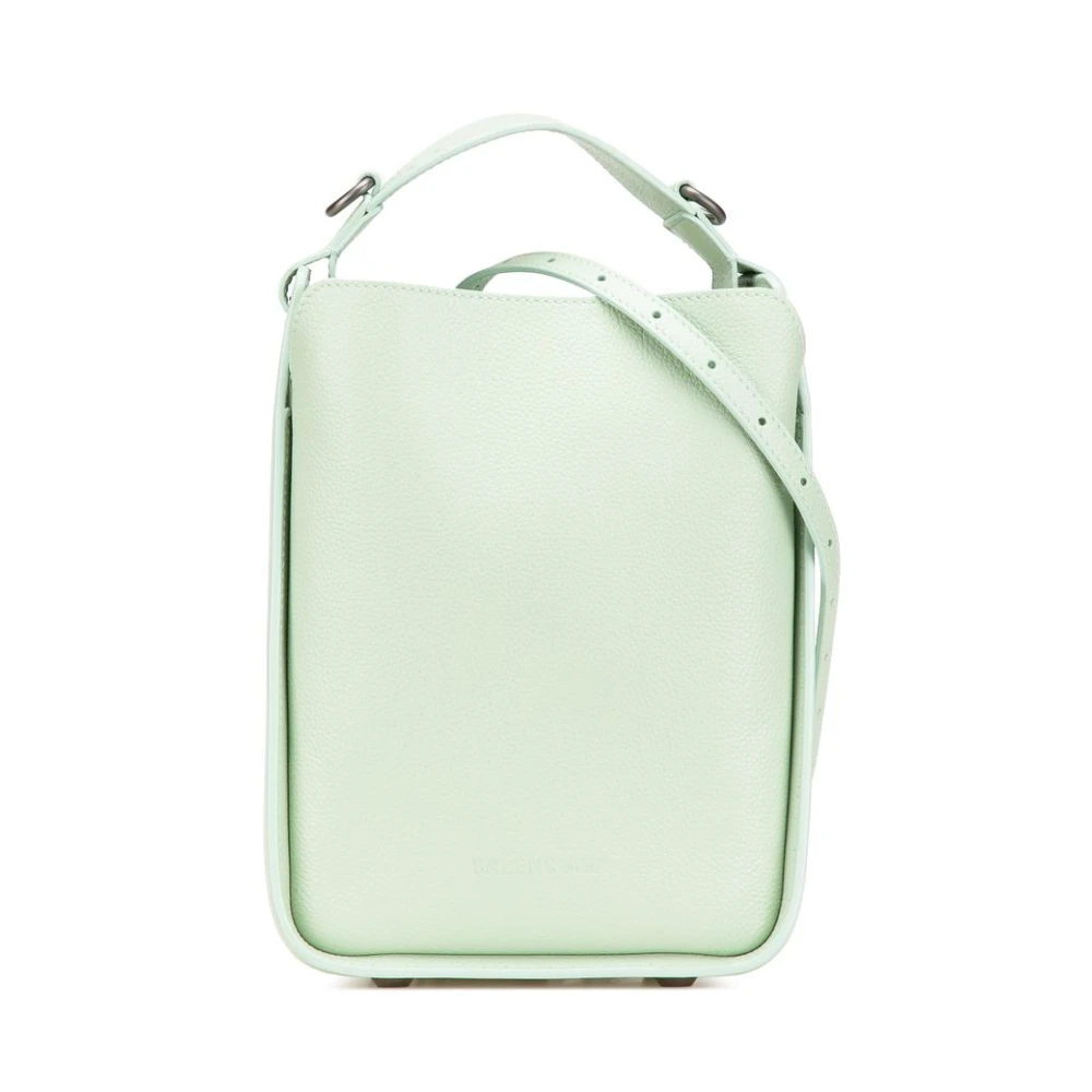 Balenciaga Vintage Women's Green Pre-Owned Crossbody Bag
