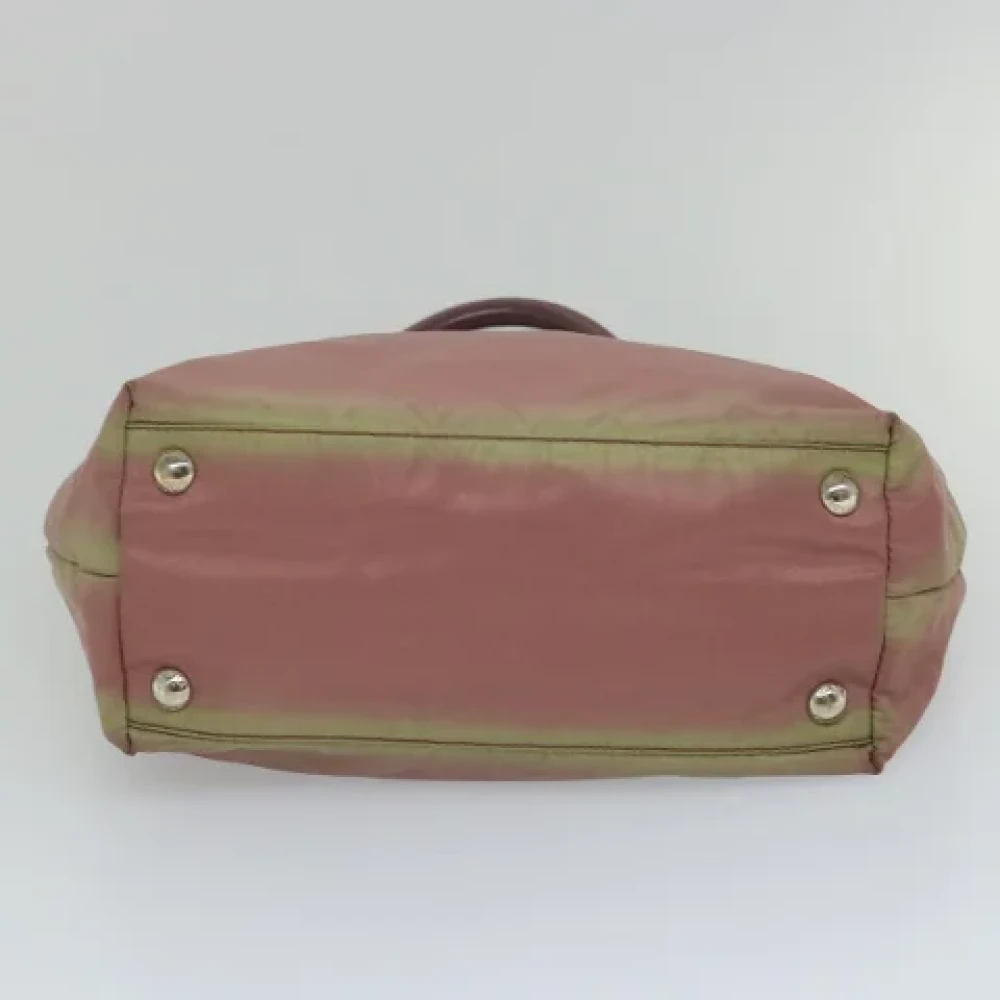 Prada Vintage Pre-owned Nylon handbags Pink Dames