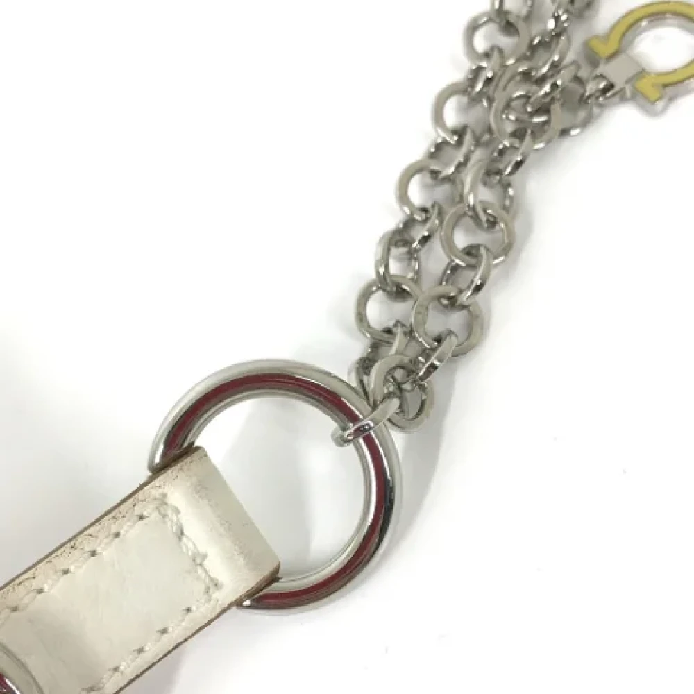 Salvatore Ferragamo Pre-owned Leather belts White Dames