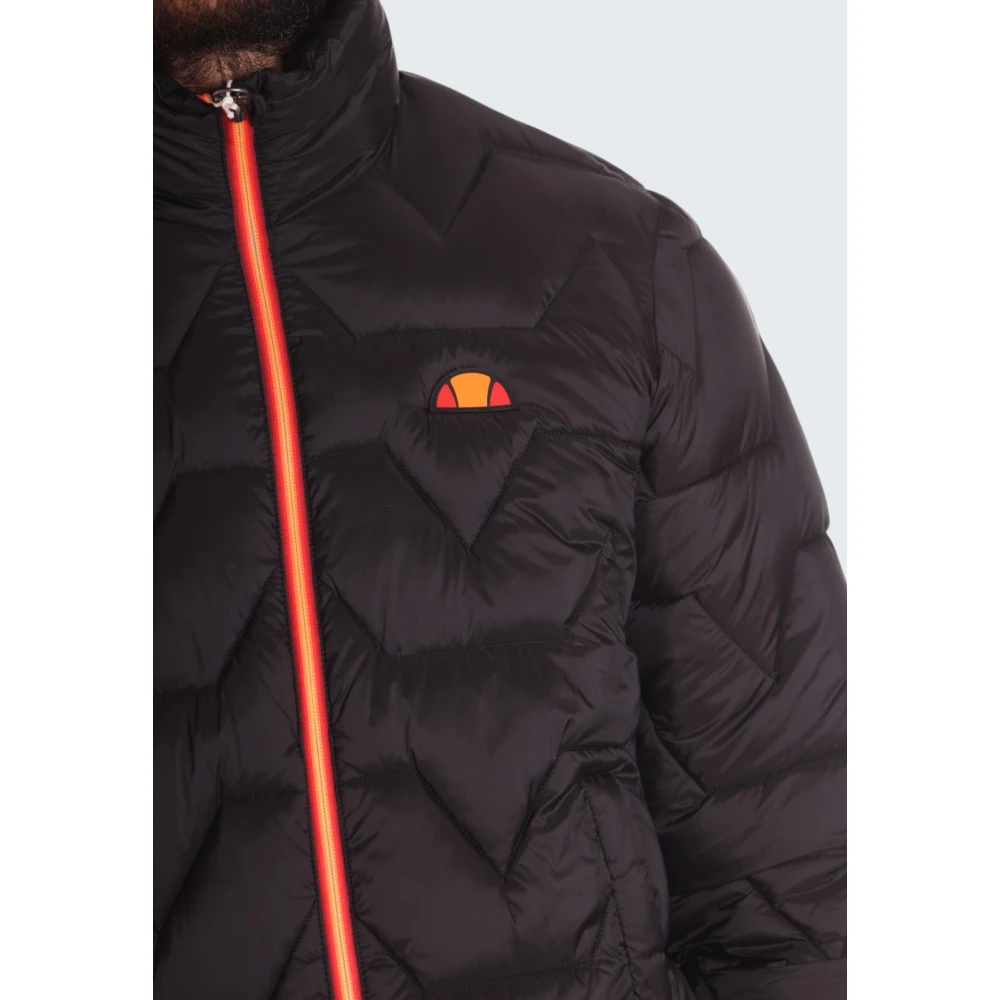 Ellesse Lichtgewicht Gewatteerde Zwarte Jas Black Heren