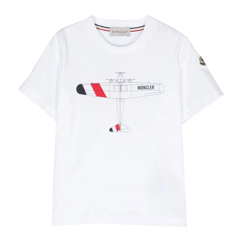 Moncler Barn Grafisk T-shirt White, Pojke