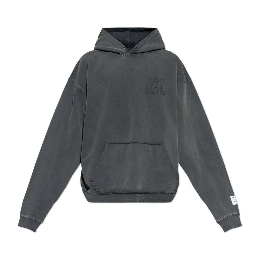Gallery Dept. Gray Oversized Sweatshirt With Logo - Male - Hoodies - 2XL - Sweatshirts & Hoodies