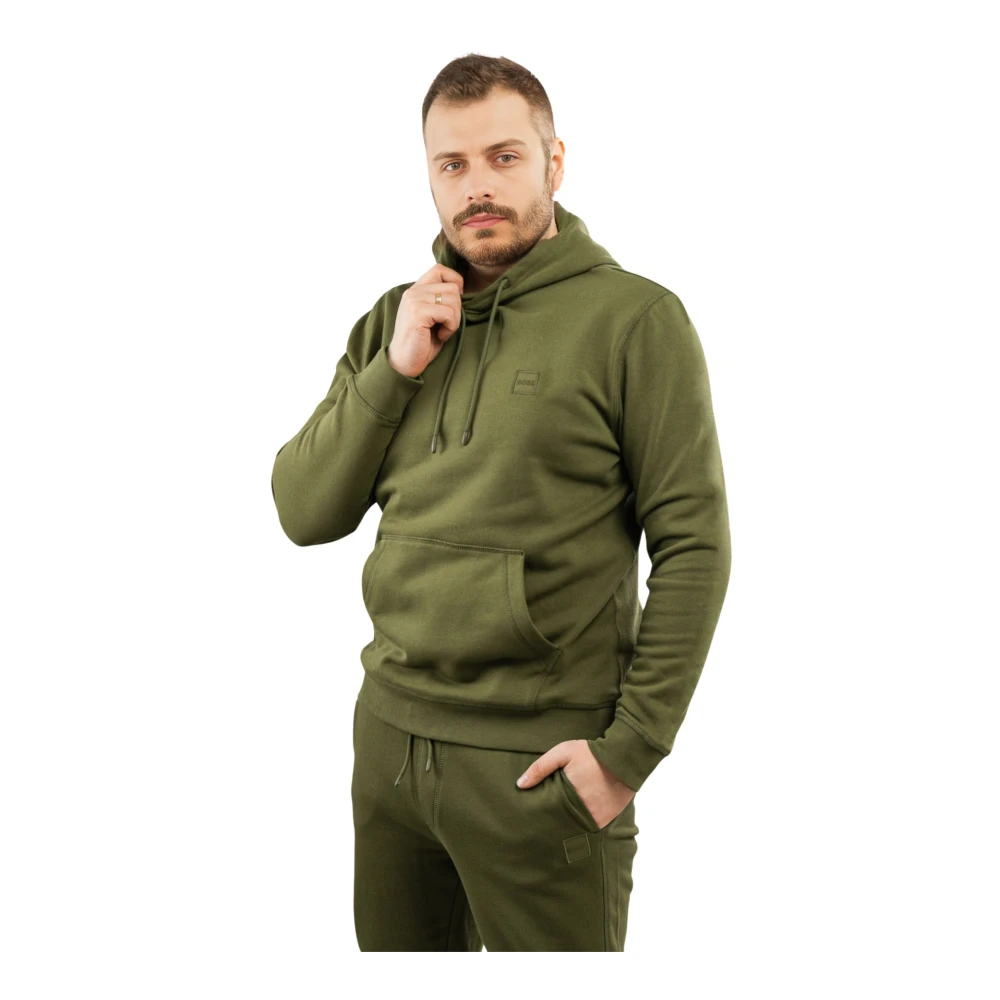 Hugo Boss Heren Bruine Sweater Green Heren