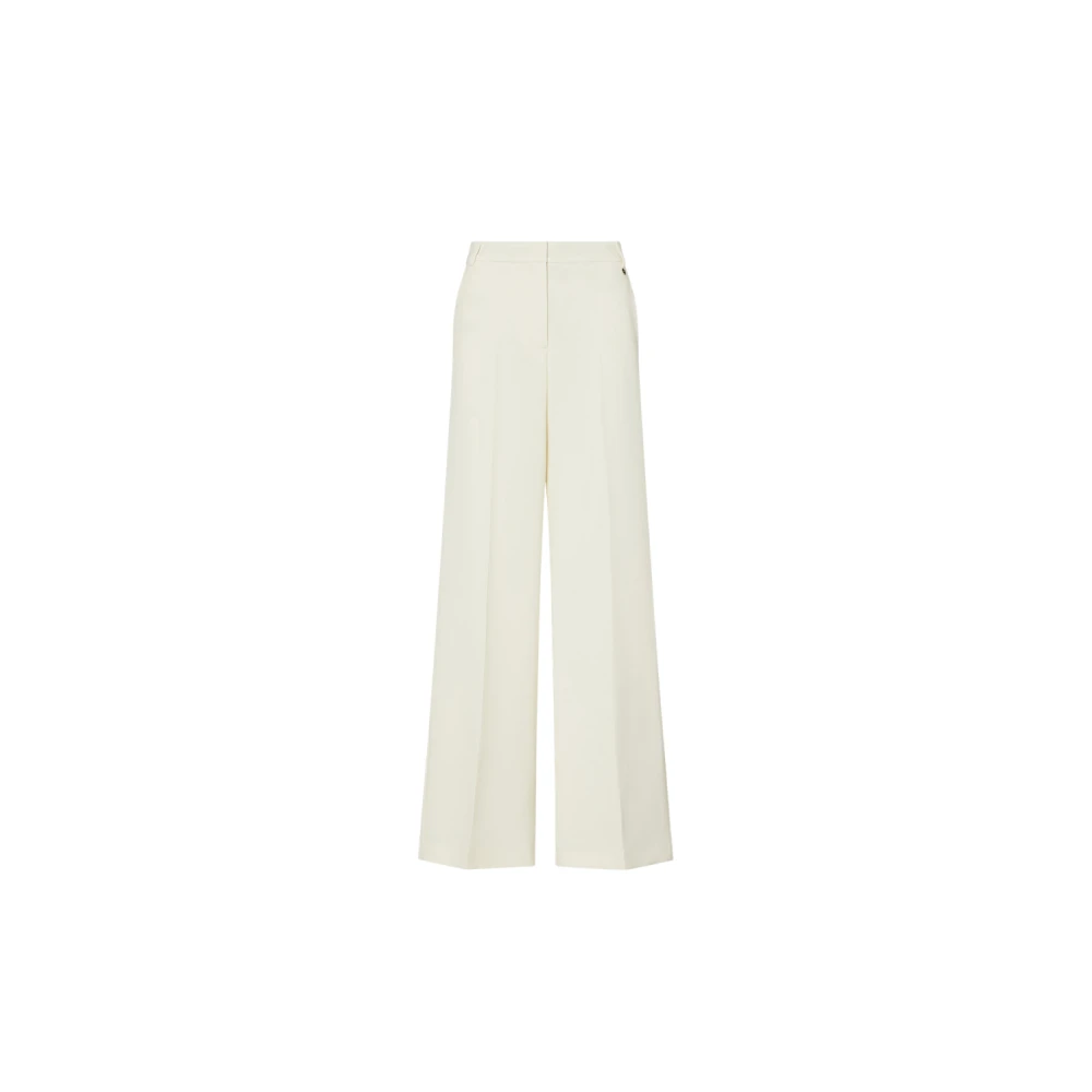 Liu Jo Femme Blanc Pantalons, Taille: 40 Fr Wide Pantalons
